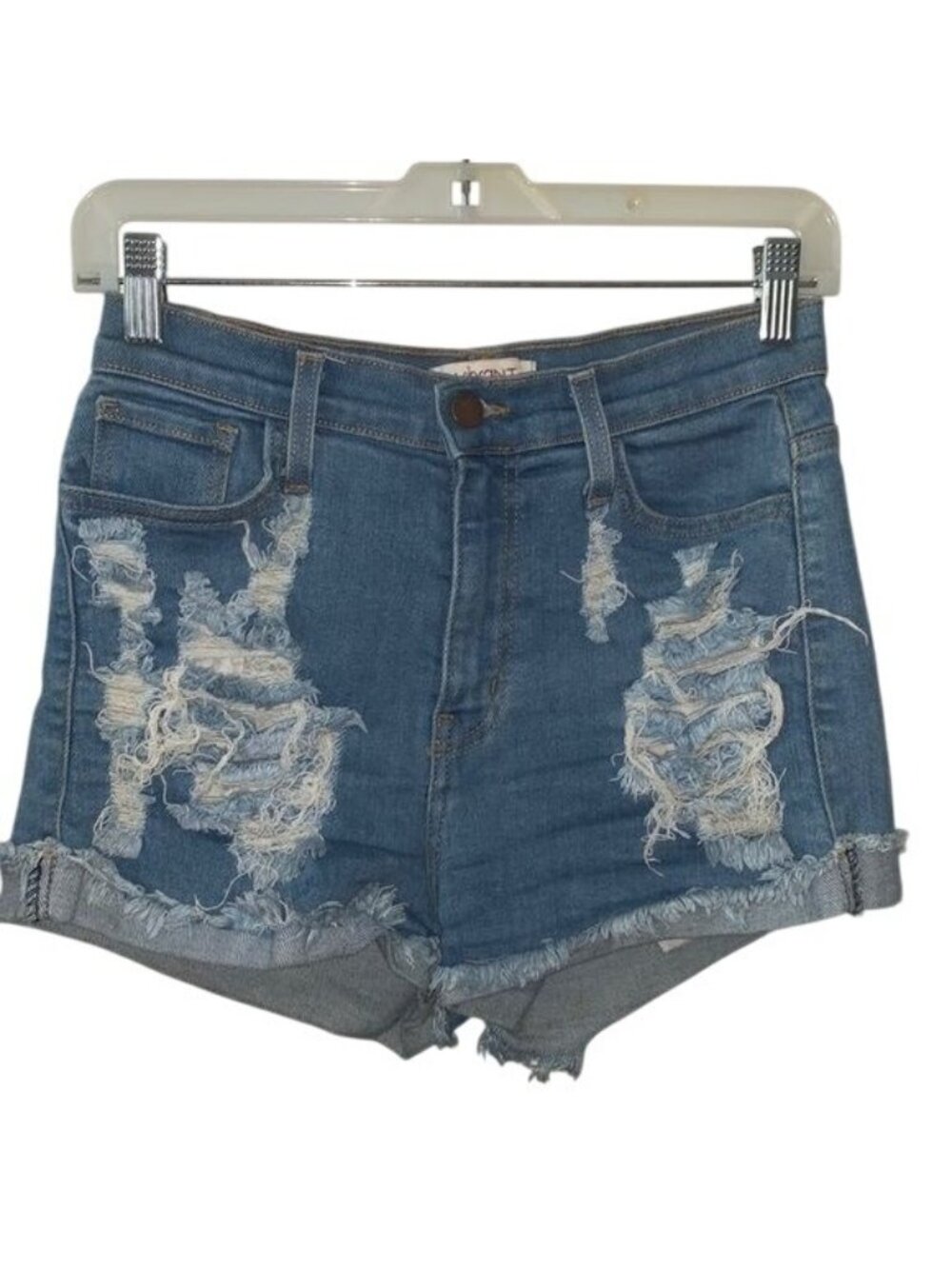 Vibrant M.I.U Distressed Cutoff Denim Shorts Size M